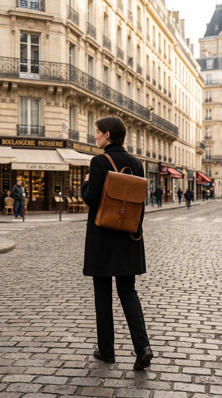 Leather Backpack Brown Oxford Collection – The Dust Company