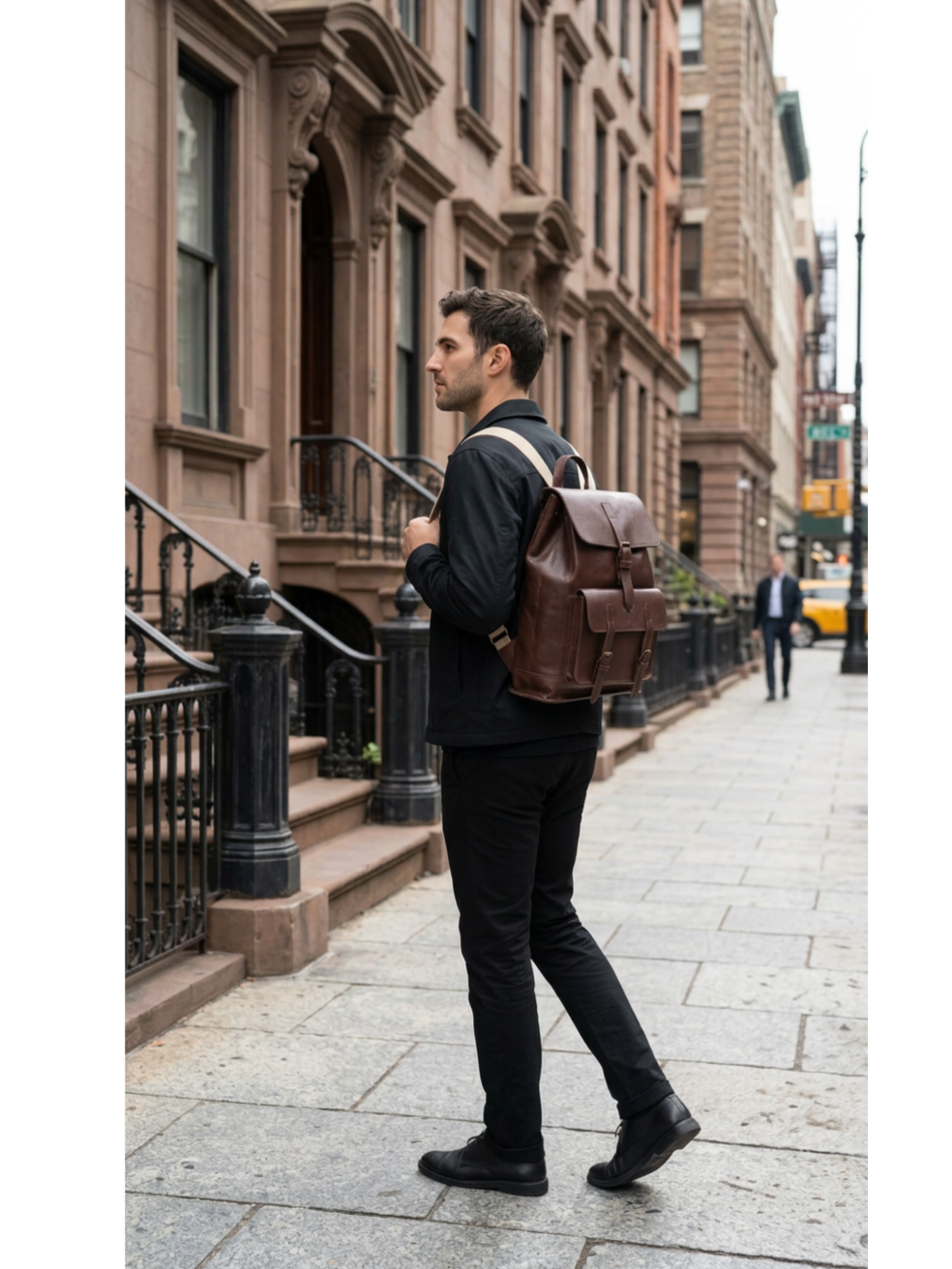 Leather Backpack Dark Brown Cheyenne Collection – The Dust Company