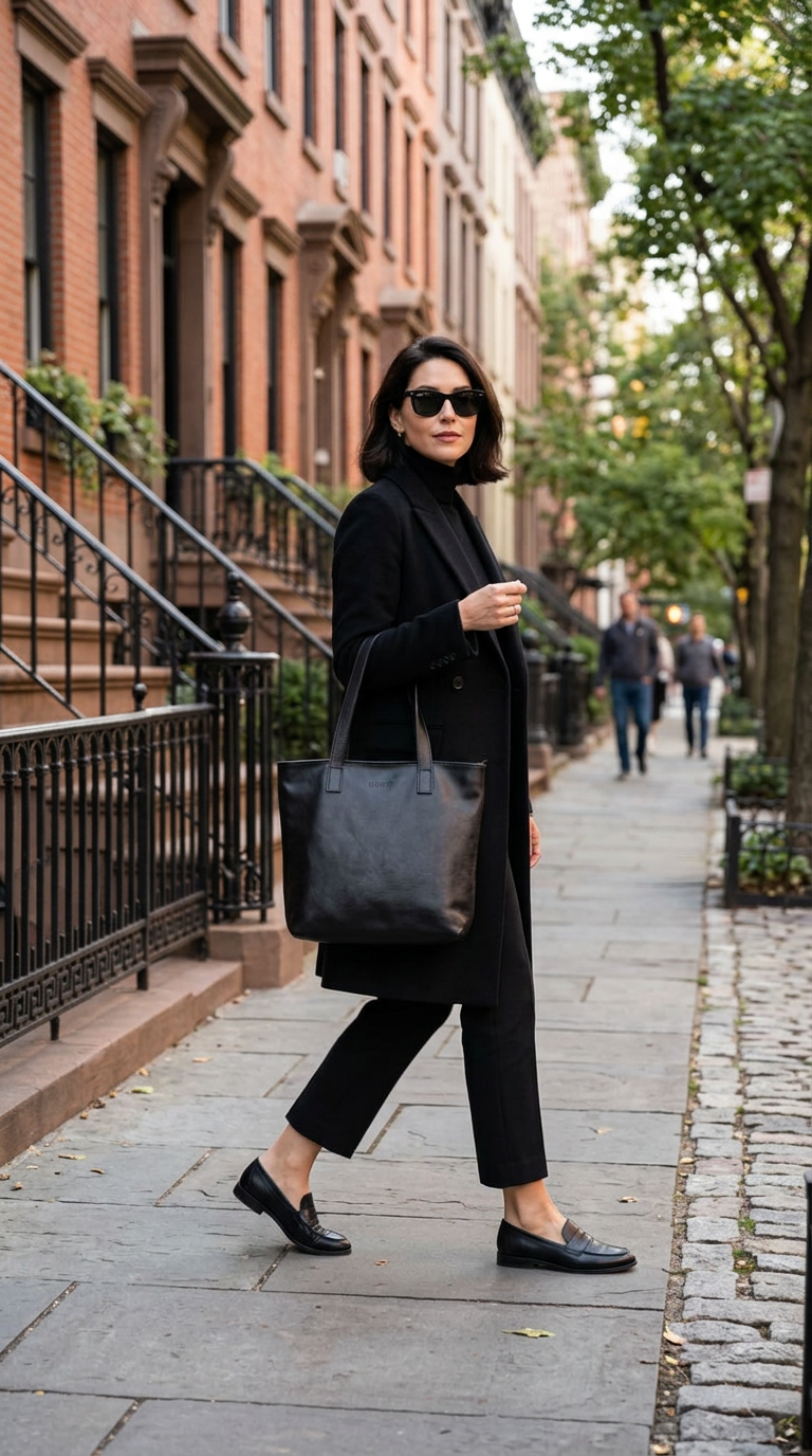 Tote in Leather Black Zuma Collection