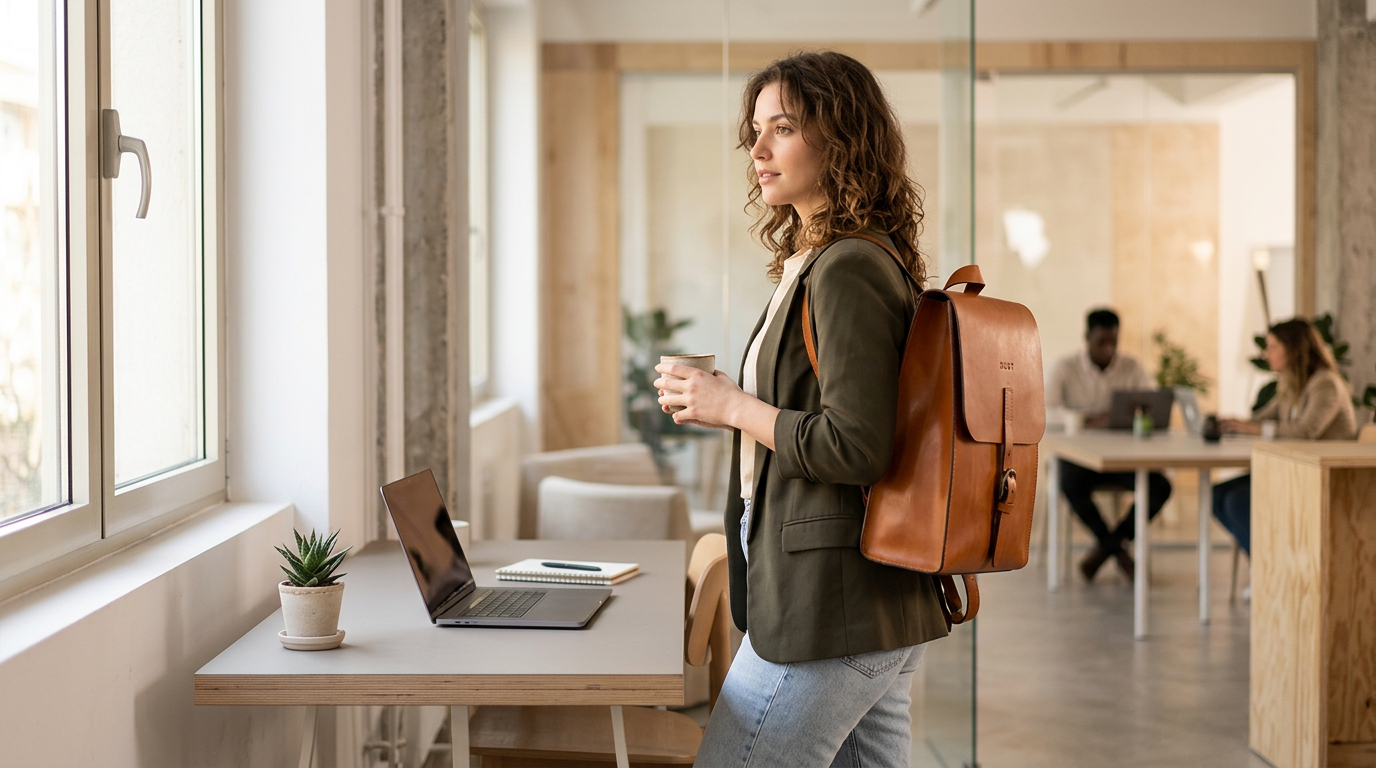 Leather Backpack Brown Oxford Collection – The Dust Company