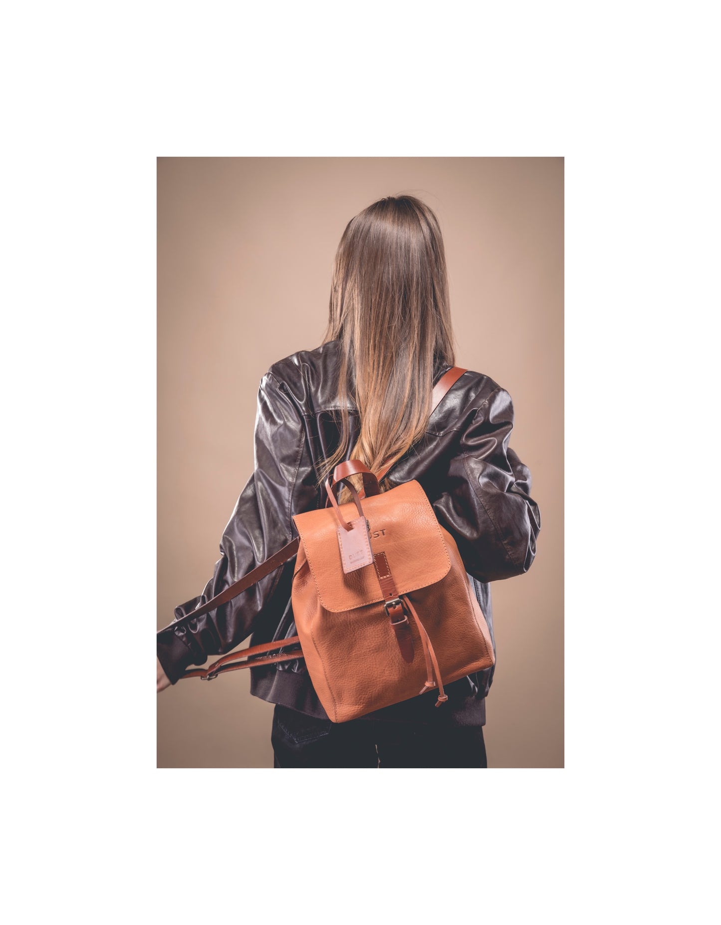 Leather Backpack in Arizona Brown