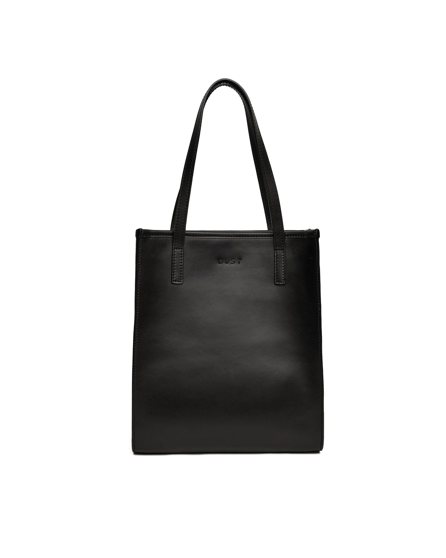 Leather Tote Black The Hamptons Collections