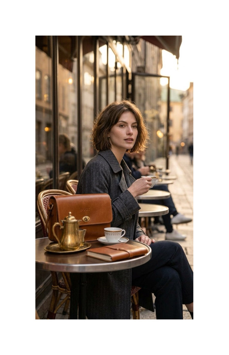 Leather Crossbody Brown The Santa Fe Collection