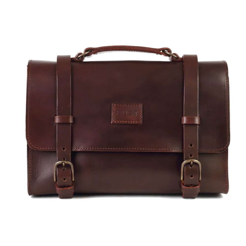 
                      
                        Leather Briefcase in Cuoio Dark Brown Mod 119
                      
                    