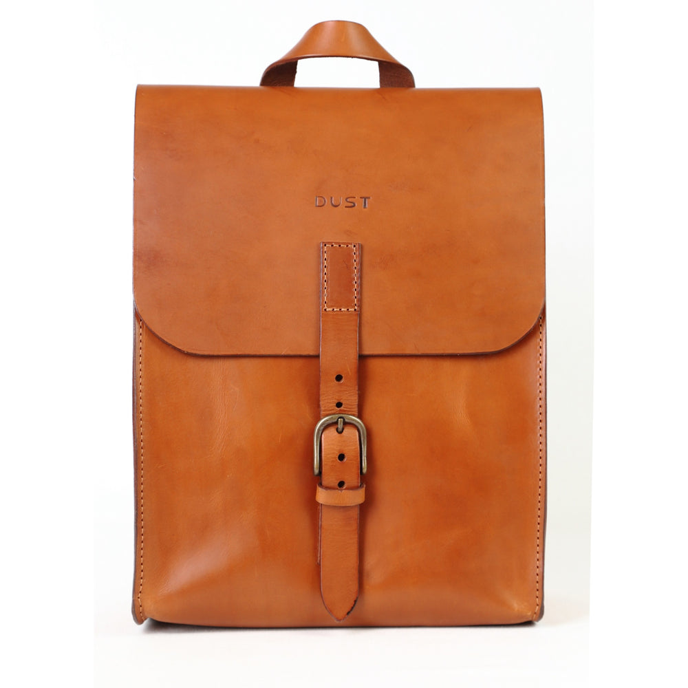 Leather Backpack in Cuoio Brown Mod 120