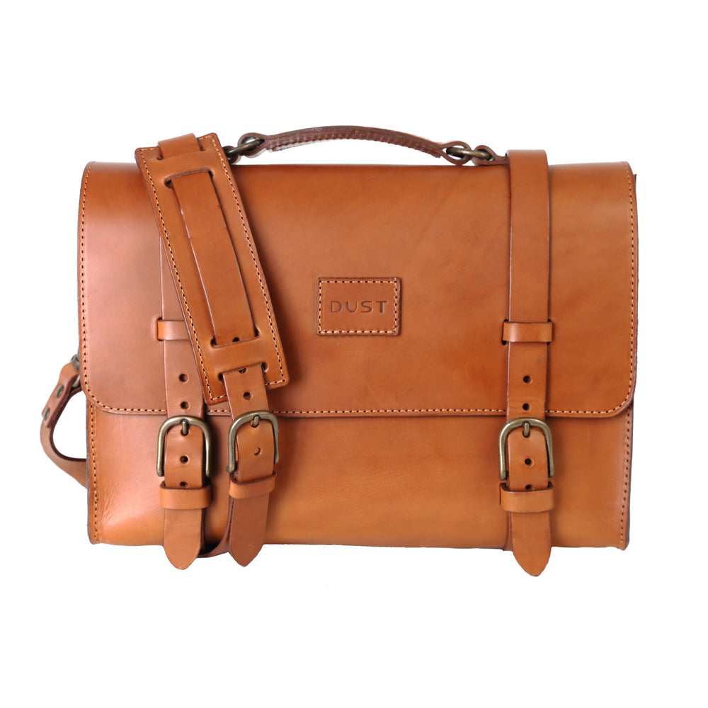 
                      
                        Leather Briefcase in Cuoio Brown Mod 119
                      
                    