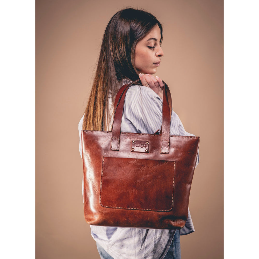 
                      
                        Borsa in pelle color cuoio marrone Mod 147
                      
                    