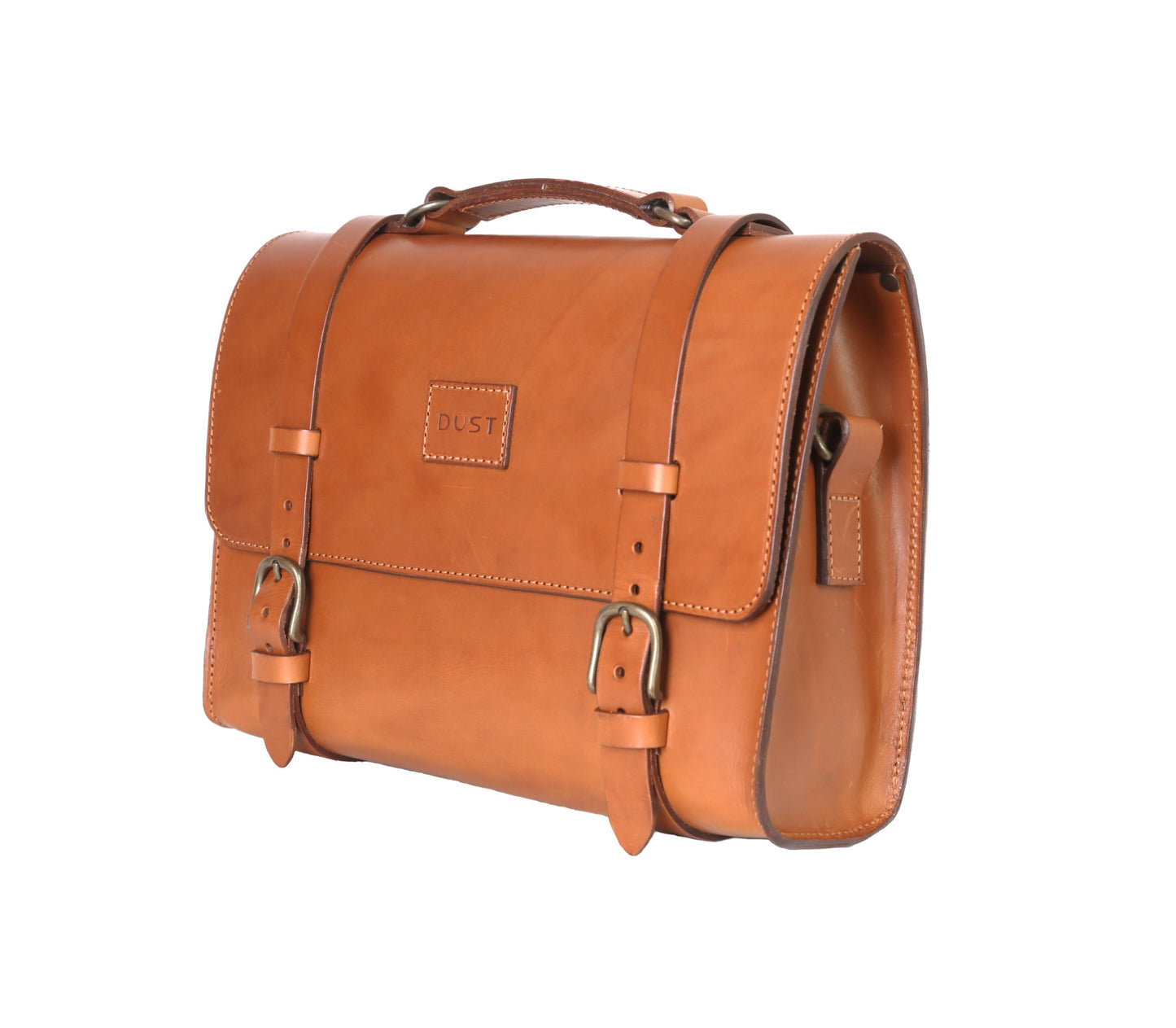 Leather Briefcase in Cuoio Brown Mod 119