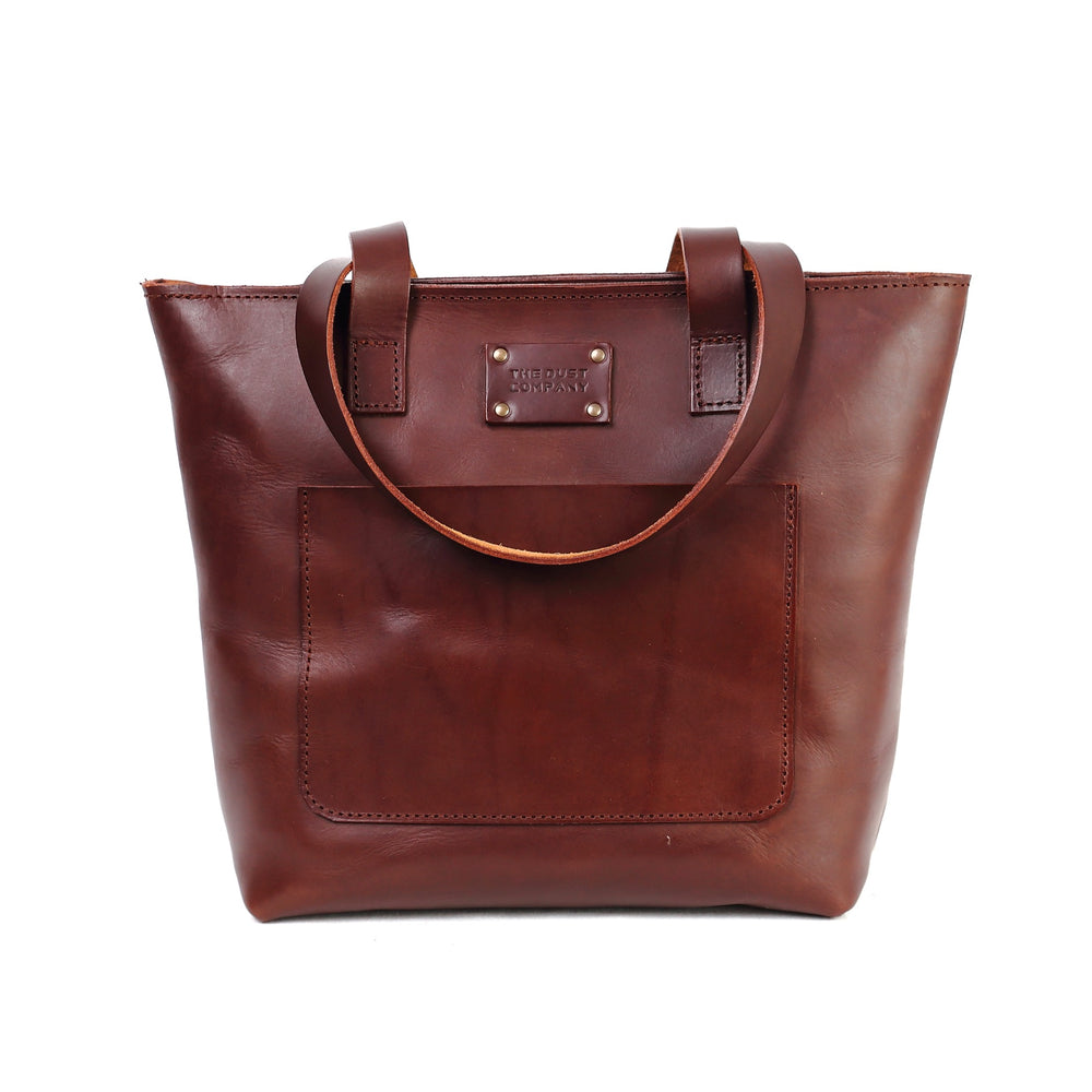 Leather Tote in Cuoio Dark Brown Mod 147