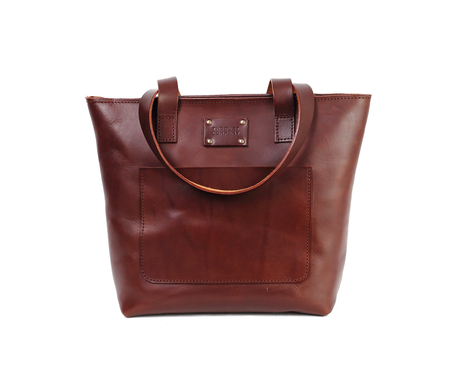 Leather Tote in Cuoio Dark Brown Mod 147