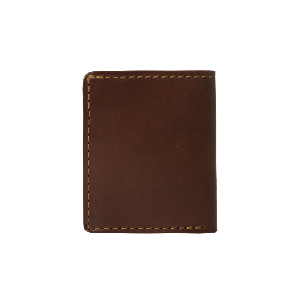 Leather Wallet in Cuoio Dark Brown Mod 111